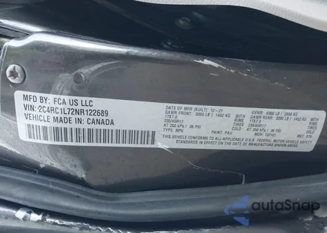 2022 Chrysler Pacifica Hybrid Touring L from USA, damaged, VIN 2C4RC1L72NR122689